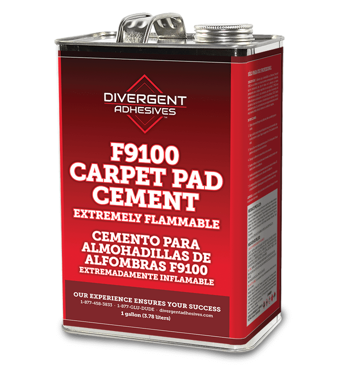 A can of carpet pad cement